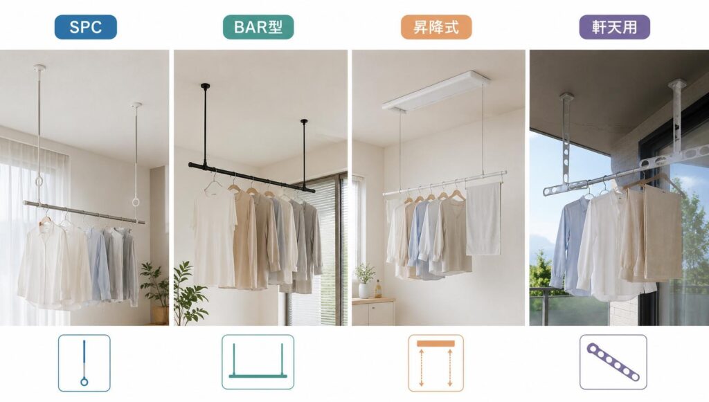 SPC・BAR型・昇降式・軒天用